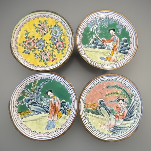 Vtg canton trinket dishes - ,